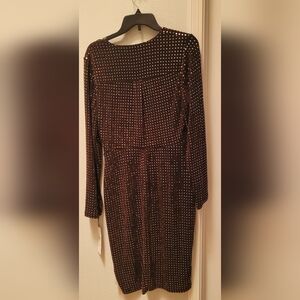 Elegant Black and Gold Women's Dress